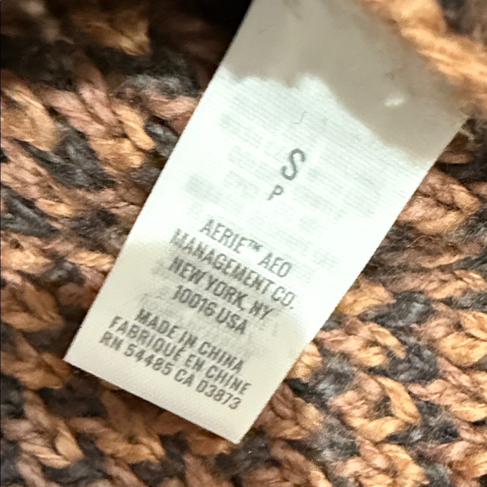 Aerie leopard cheetah boxy sweater Small - Picture 4 of 6